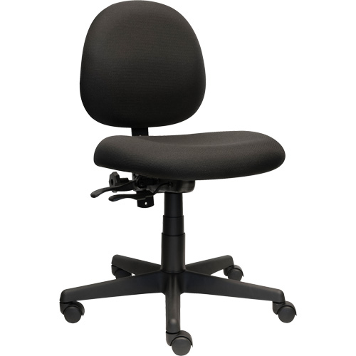 Aspen Low Back Posture Task Chair, Fabric, Black, 275 lbs. Capacity Sécurité Médic