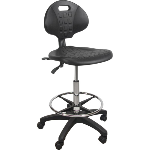 Tabouret robuste et ergonomique, Mobile, Ajustable Hauteur, Capacit&eacute; 250 lb Sécurité Médic