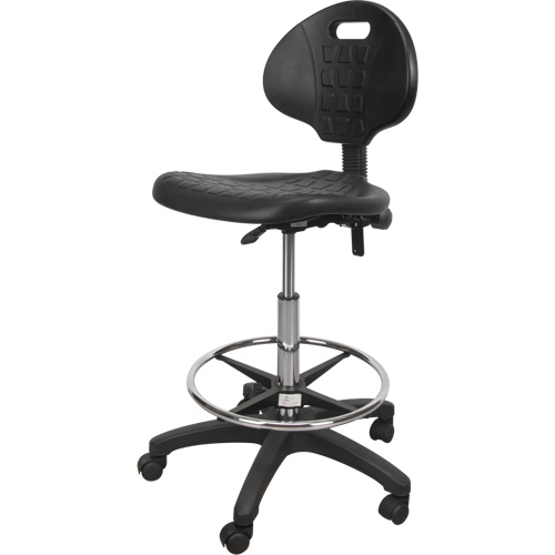 Tabouret robuste et ergonomique, Mobile, Ajustable Hauteur, Capacit&eacute; 250 lb Sécurité Médic