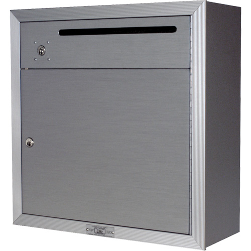 Boîte de collecte, Fixation En surface, 12-3/4" x 16-3/8", 2 portes, Aluminium Sécurité Médic