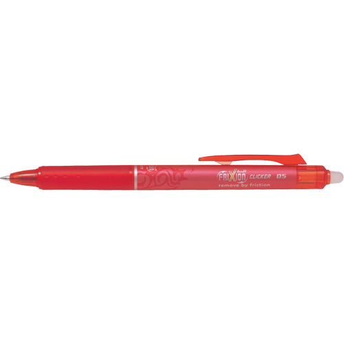 Frixion Point Clicker Pen, Red, 0.5 mm, Retractable Sécurité Médic