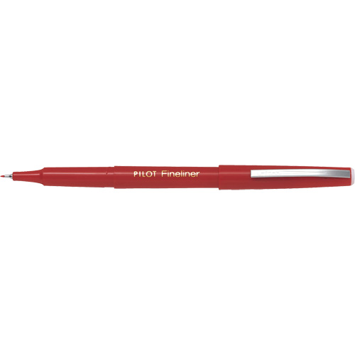 Fineliner Pen, Red, Fine Tip Sécurité Médic
