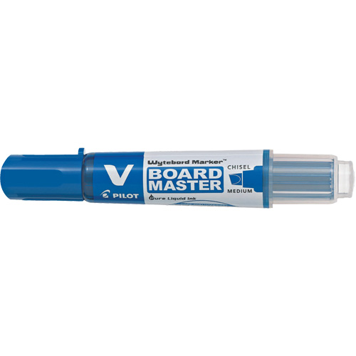 Vboard Master White Board Marker, Blue, Chisel Tip Sécurité Médic