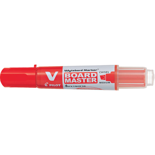 Vboard Master White Board Marker, Red, Chisel Tip Sécurité Médic