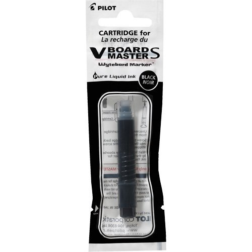 Vboard Master S Slim White Board Marker Refill, Black Sécurité Médic
