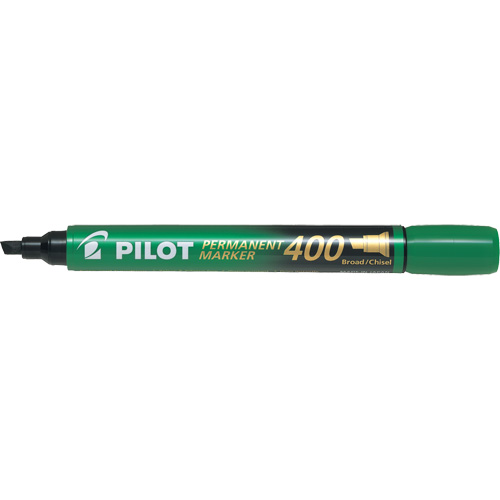 400 Permanent Marker, Green, Chisel Tip Sécurité Médic