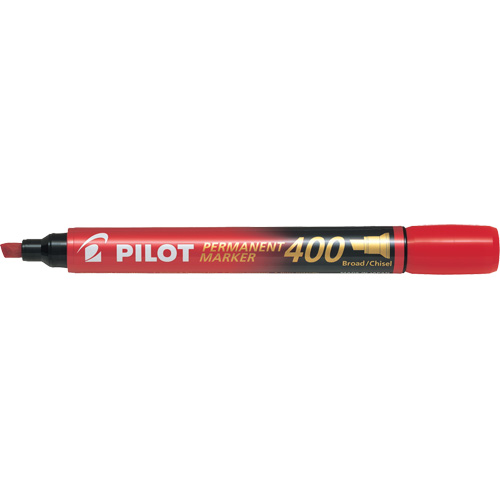 400 Permanent Marker, Red, Chisel Tip Sécurité Médic