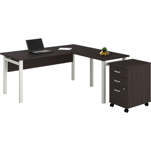 Newland "L" Shaped Desk with Pedestal Sécurité Médic