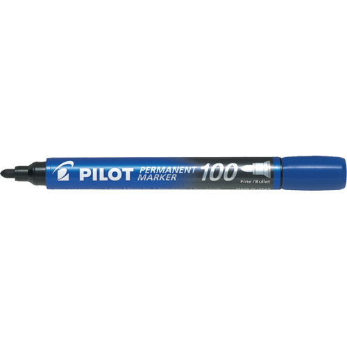 Series 100 Permanent Marker, Blue, Bullet Tip Sécurité Médic