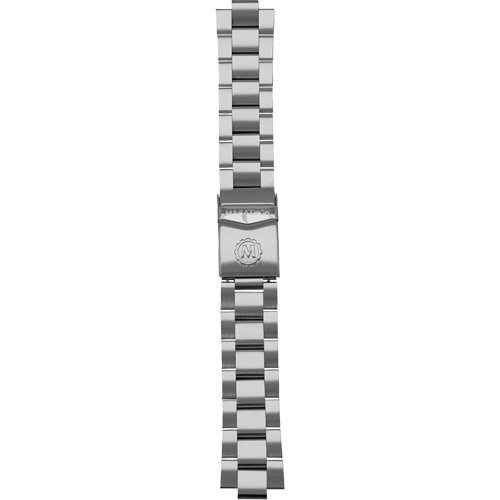 Grey Maple Large Diver's Automatic Watch with Stainless Steel Bracelet, Digital, Battery Operated, 41 mm, Silver Sécurité Médic