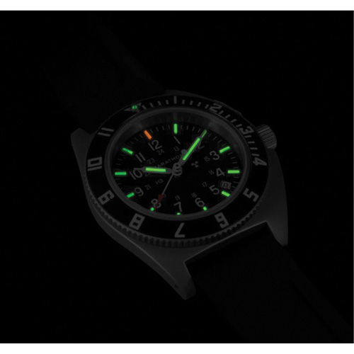 Steel Navigator with Date on Black 3-Piece Rubber Strap Kit, Digital, Battery Operated, 41 mm, Black Sécurité Médic