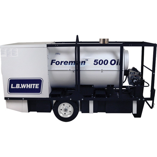 Foreman&reg; 500 Indirect-fired Portable Heater, Oil Filled, Kerosene, 500000 BTU/H Sécurité Médic