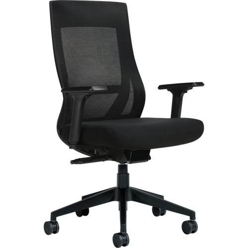 High-Back Weight-Sensing Synchro-Tilter, Mesh, Black Sécurité Médic