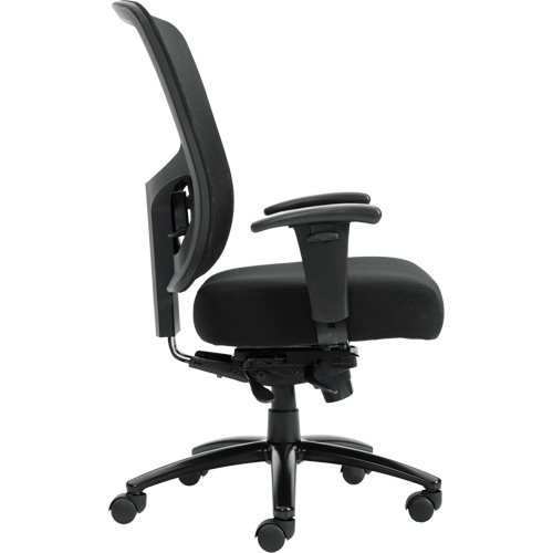 Raven 400 High-Back Heavy-Duty Synchro-Tilter, Mesh, Black, 400 lbs. Capacity Sécurité Médic