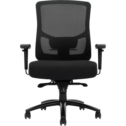 Raven 400 High-Back Heavy-Duty Synchro-Tilter, Mesh, Black, 400 lbs. Capacity Sécurité Médic