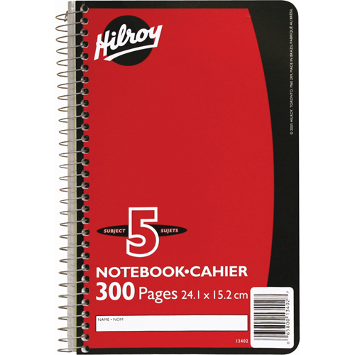 5 Subject Spiral Notebook Sécurité Médic
