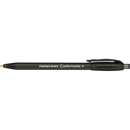 ComfortMate Pen, Black, 1 mm, Retractable Sécurité Médic