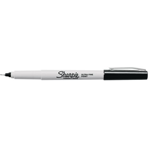 Pro Industrial Marker, Black, Ultra Fine Tip Sécurité Médic
