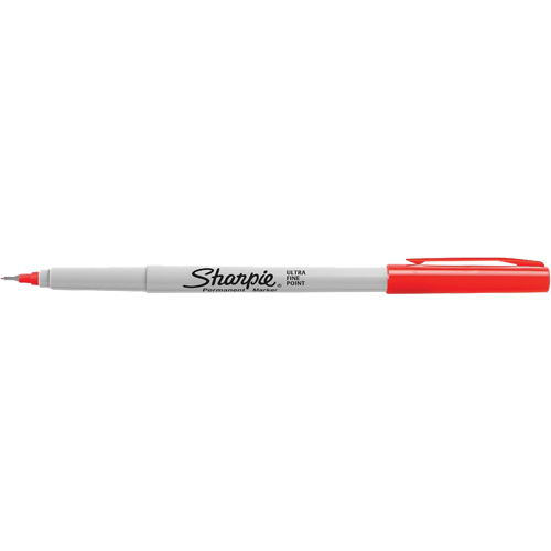 Marker, Red, Ultra Fine Tip Sécurité Médic