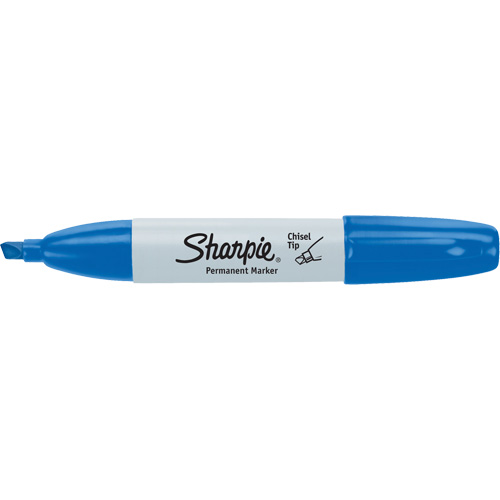 Permanent Marker, Blue, Chisel Tip Sécurité Médic