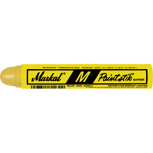 M Paintstik&reg; Paint Marker, Solid Stick, Yellow Sécurité Médic