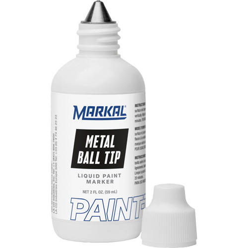 Paint-Riter&reg; Metal Ball Tip, Liquid, Black Sécurité Médic