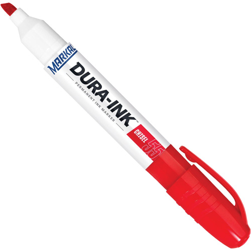 Dura-Ink&reg; Marker #55, Red, Chisel Tip Sécurité Médic