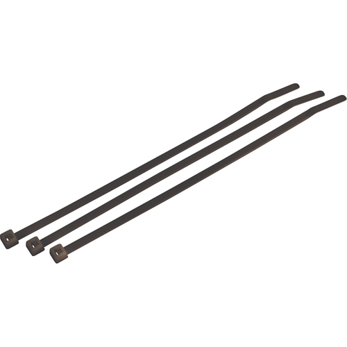 Cable Ties, 7-1/2" Long, 50 lbs. Tensile Strength, Black Sécurité Médic