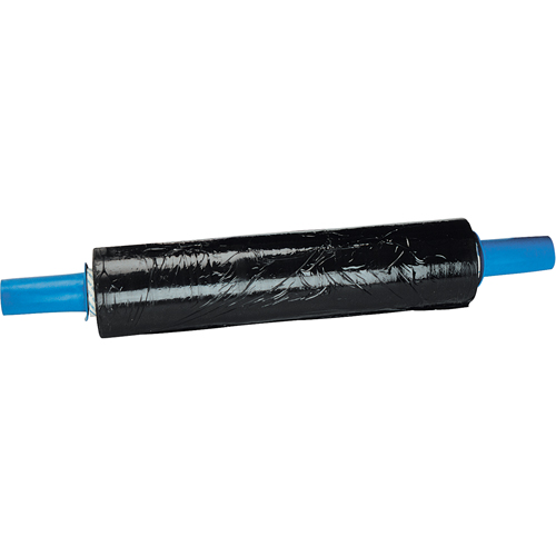 Stretch Wrap, 80 Gauge (20.3 micrometers), 18" x 1000', Opaque Black Sécurité Médic