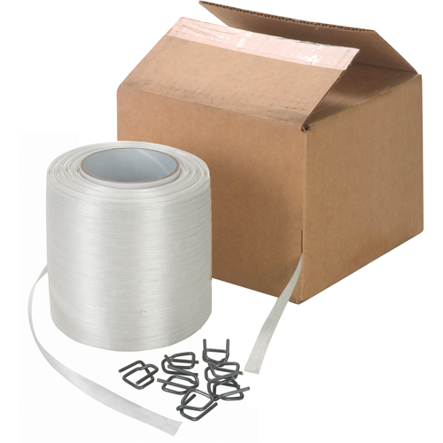 Bonded Cord Strapping, Polyester, 1/2" W x 750' L Sécurité Médic