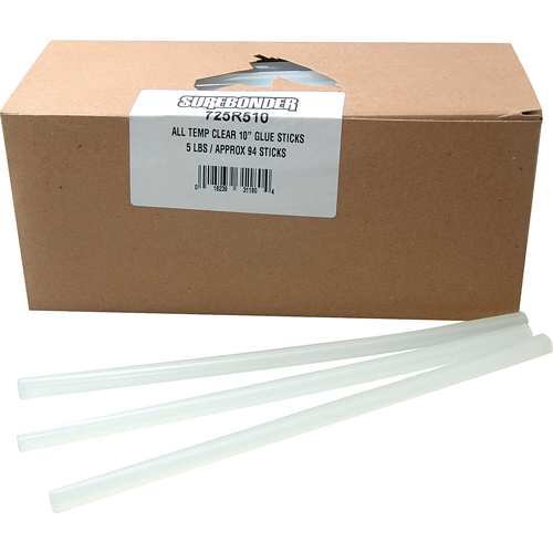 Glue Stick, 7/16" Dia. x 10" L, Clear Sécurité Médic