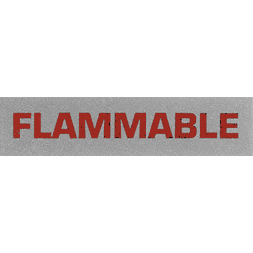 "Flammable" Special Handling Labels, 5" L x 2" W, Black on Red Sécurité Médic