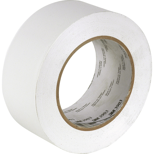 Rubans adh&eacute;sifs en vinyle 3903, 50 mm (2") la x 45,5 m (149,25') lo, 6,3 mils, Blanc Sécurité Médic