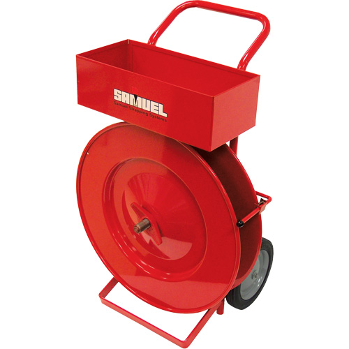 Strapping Dispenser, Polyester/Steel/Polypropylene Straps, 16" Core Dia., 2.875" Roll Width Sécurité Médic