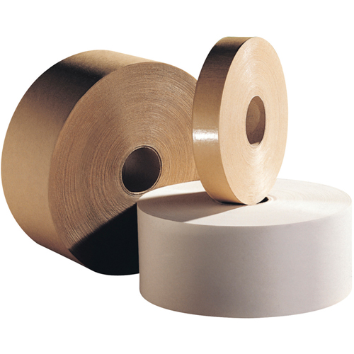 Rubans de papier gomm&eacute; - Rubans standards, 75 mm (2-95/100") x 183 m (600'), Kraft Sécurité Médic