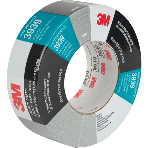 3939 Duct Tape, 9 mils, Silver, 48 mm (2") x 55 m (180') Sécurité Médic