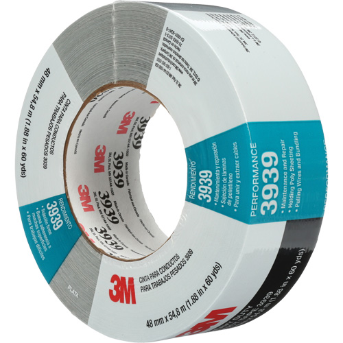 3939 Duct Tape, 9 mils, Silver, 48 mm (2") x 55 m (180') Sécurité Médic