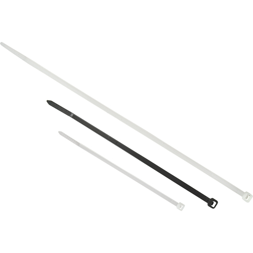 Contractor-grade Cable Ties, 24" Long, 175LBS Tensile Strength, Natural Sécurité Médic