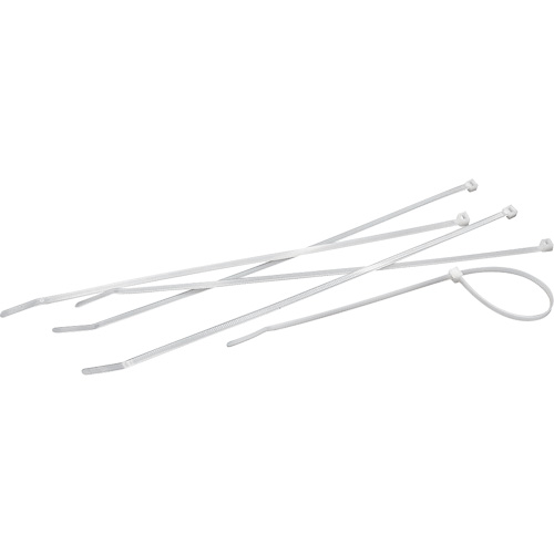 Cable Ties, 4" Long, 18 lbs. Tensile Strength, Natural Sécurité Médic
