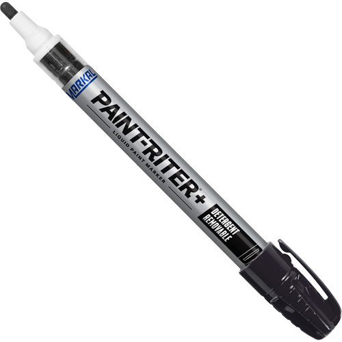 Marqueur &agrave; peinture nettoyable au d&eacute;tergent Paint-Riter+, Liquide, Noir Sécurité Médic