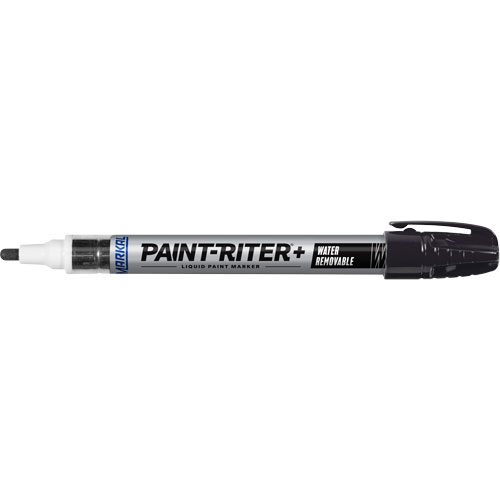Paint-Riter&reg;+ Water Removable Paint Marker, Liquid, Black Sécurité Médic