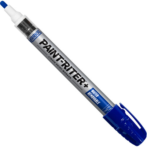 Paint-Riter&reg;+ Water Removable Paint Marker, Liquid, Blue Sécurité Médic
