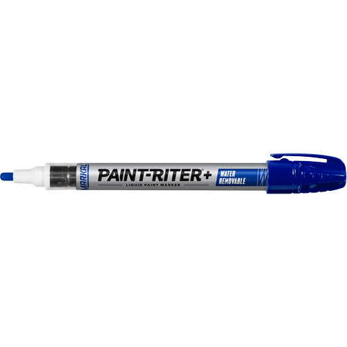 Paint-Riter&reg;+ Water Removable Paint Marker, Liquid, Blue Sécurité Médic