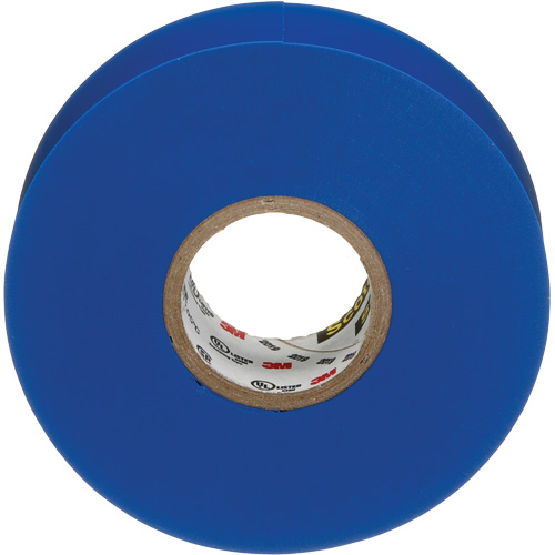 Scotch&reg; 35 Colour Coded Tape, 19 mm (3/4") x 20.1 m (66'), Blue, 7 mils Sécurité Médic