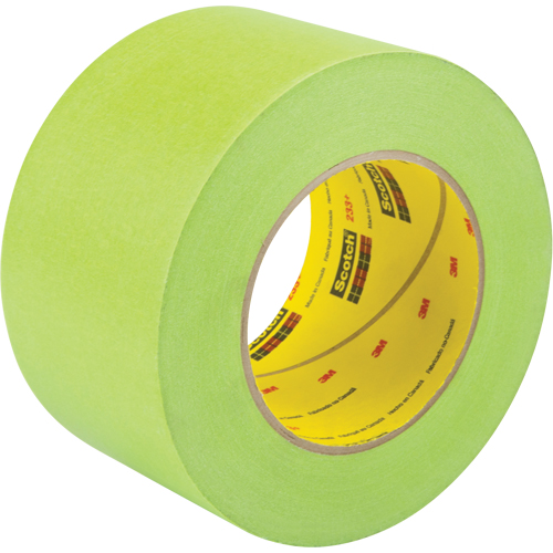 Scotch&reg; 233+ Masking Tape, 72 mm (3") x 55 m (180'), Green Sécurité Médic