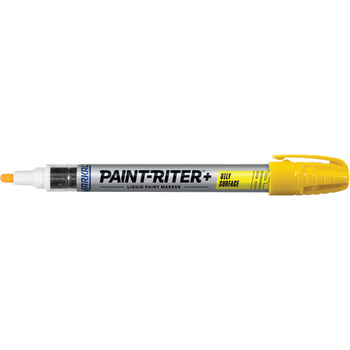 Marqueur pour surfaces huileuses Paint-Riter +, Liquide, Jaune Sécurité Médic