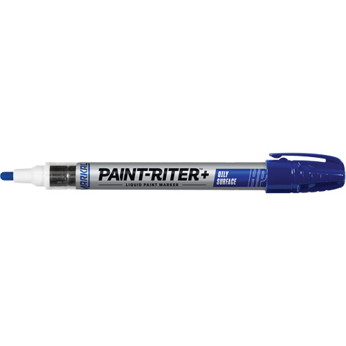 Marqueur pour surfaces huileuses Paint-Riter +, Liquide, Bleu Sécurité Médic