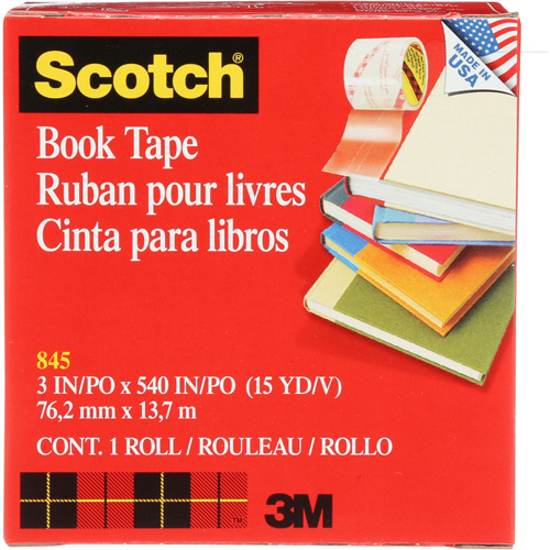 Ruban pour la r&eacute;paration de livres Scotch Sécurité Médic