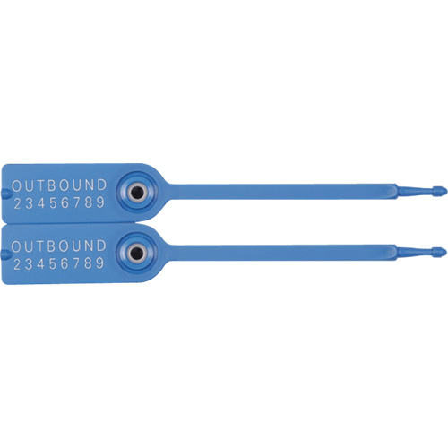 Gemini&reg; Tote Seals, 7-1/4", Plastic, Pull-Through Sécurité Médic