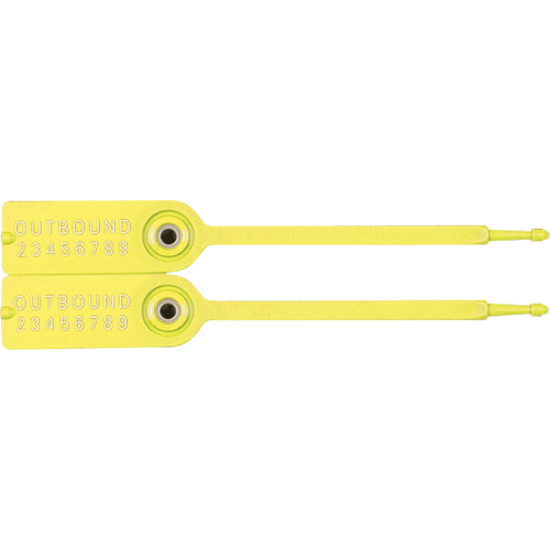 Gemini&reg; Tote Seals, 7-1/4", Plastic, Pull-Through Sécurité Médic